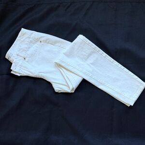 DKNYC Silver Accent Cream Jeans